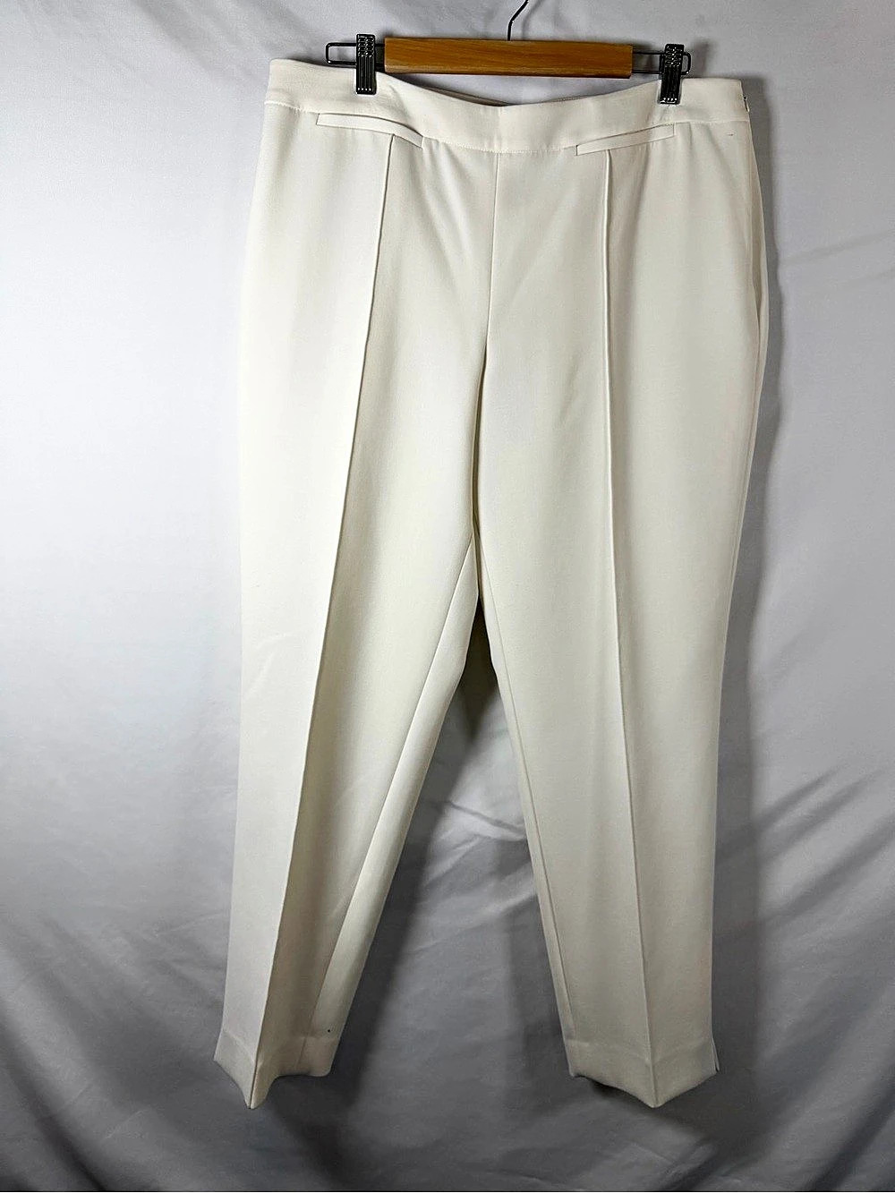 Etcetera Ivory White Stretch Dress Pants Trousers Size 14